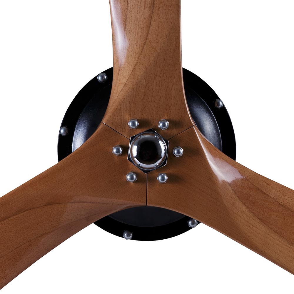 Aviator 3 Blade Black and Teak